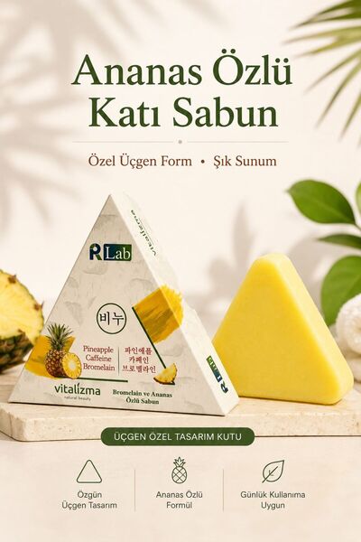 Vitalizma Ananas Özlü Sabun - Sıkılaştırıcı & Selülit Karşıtı Bakım, Bromelai...