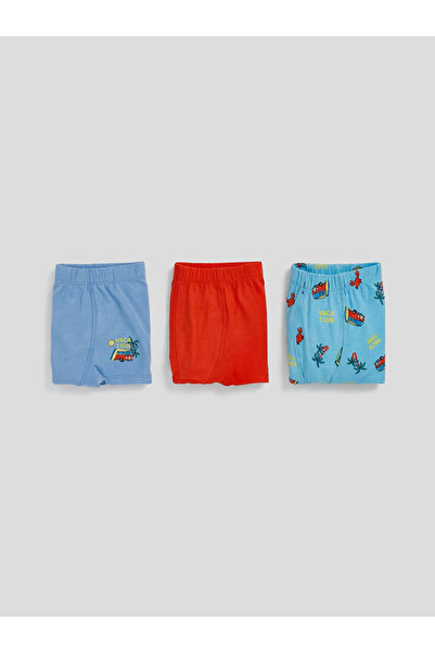 LC Waikiki LCW Kids Blue Printed Boy's Boxer Σετ 3 τεμαχίων