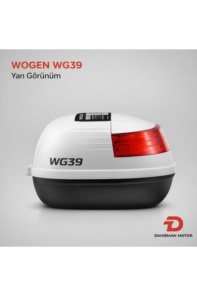 WG39 Beyaz 39 Litre Motosiklet Arka Çanta