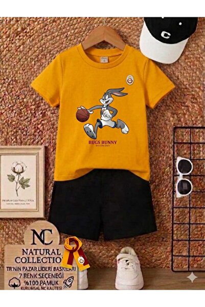 Nice Clothes Tricou și pantaloni scurți de vară pentru copii, unisex (BUNNY B...