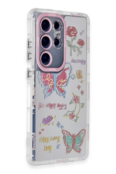 New Face ILKESHOP غطاء حماية جديد لهاتف Galaxy S23 Ultra بنمط عاكس - (205114)...