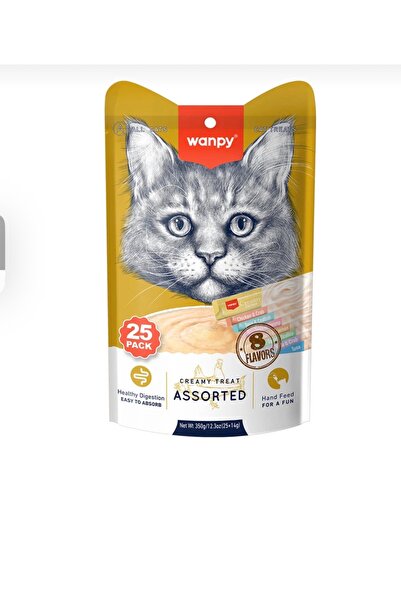 Wanpy 8 karışık lezzet kedi ödülü 50*85gr