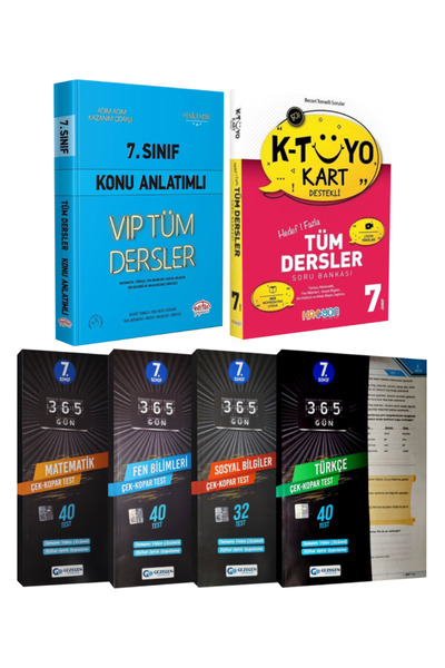 Editör Yayınevi 7. Sınıf Tüm Dersler Konu Anlatımı+ Katyon Tüm Dersler Soru B...