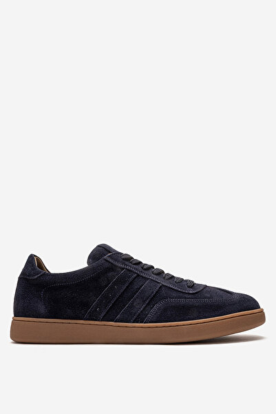 Dericlub Men's Flat Sole Lace-Up Sports Shoes Real Suede Leather Fr 264103