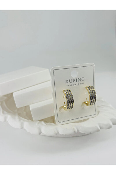 EASERA TİCARET Zircon Stone Brass Zircon Earrings - Kp00353