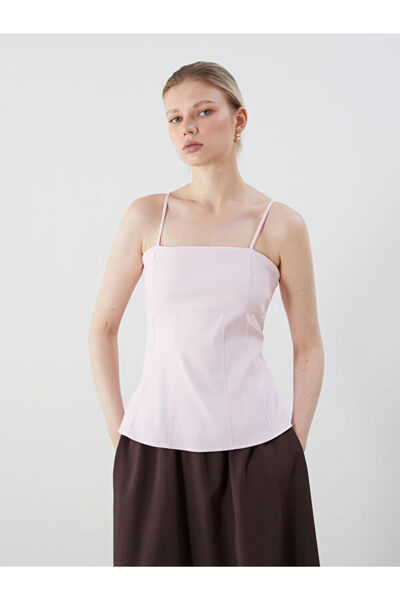 LC Waikiki Square Neck Rope Strap Blouse