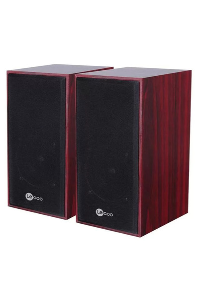 Epilons Lo Ds105 6W Ahşap Gövdeli Masaüstü Stereo Hoparlör - Usb + 3.5Mm Girişli Pc Hoparlörü