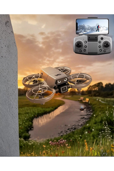 ALETOOLS LED Işıklı Mini Drone Kameralı Headless ve APP Destekli - TEOLSA6630...