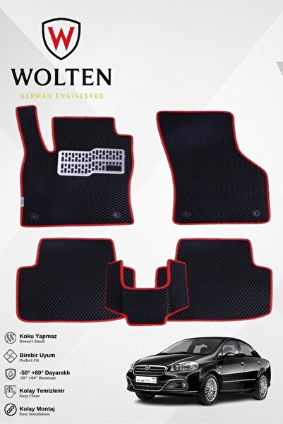 w wolten german engineered LİNEA-FİAT- İÇİN EVA İÇ PASPAS TAKIMI (METAL TOPUK...