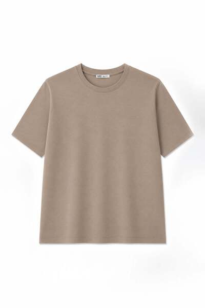 VAMOSCLO Basic regular fit t-shirt mink