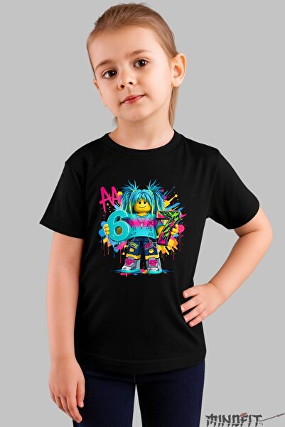 GILDAN Tricou Roblox Six Seven Design Colorat Vesel