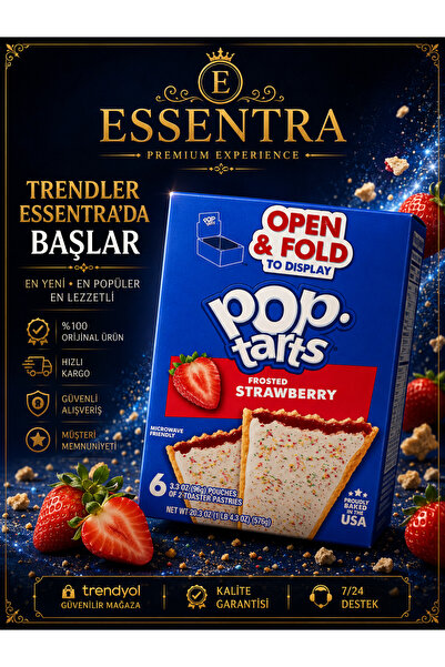 Essentra Home ESSENTRA Pop-Tarts 576 Gr kahvaltılık atıştırmalık Frosted Stra...