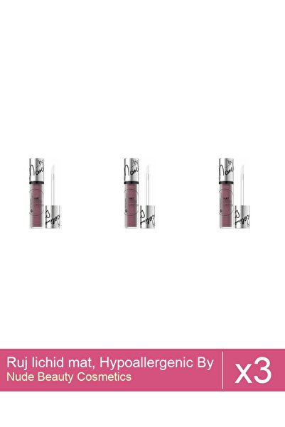 Makeup Set 3x Ruj lichid mat, Hypoallergenic By Marceline, 04 San Francisco