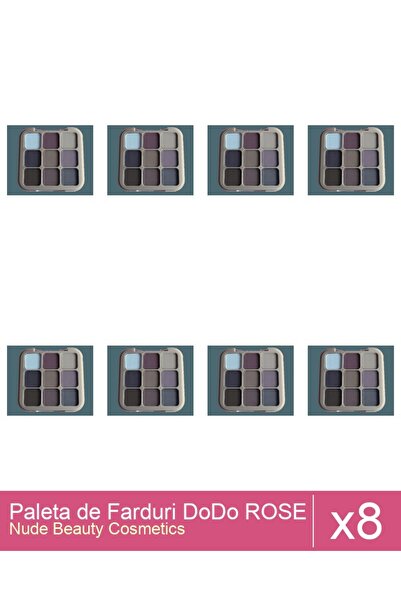 Makeup Set of 8x DoDo ROSE Eyeshadow Palette 8g, 02