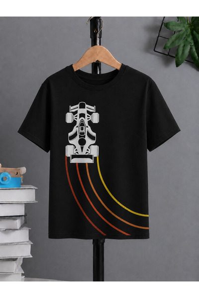 VODEXA Tricou oversize unisex cu imprimeu RALLY VEHICLE, 100% bumbac, croială...
