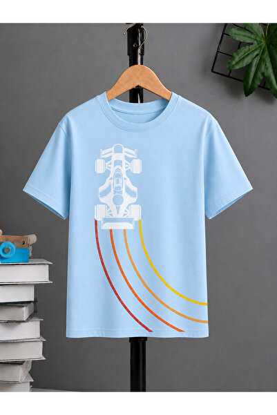 VODEXA Tricou oversize unisex cu imprimeu RALLY VEHICLE, 100% bumbac, croială...