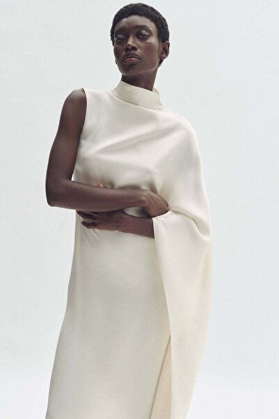 H&M Satin cape dress