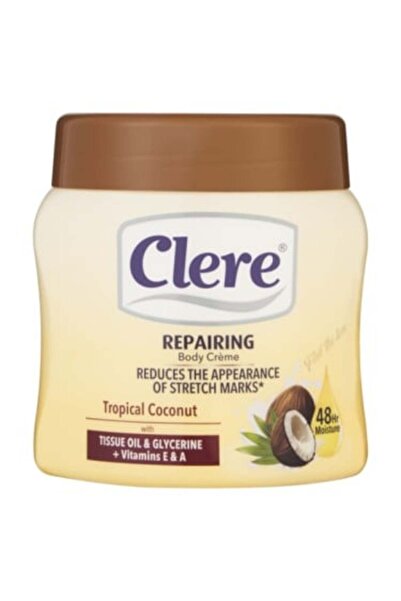 Clere كريم مغذي للجسم بجوز الهند الاستوائي من كلير , 500 مل