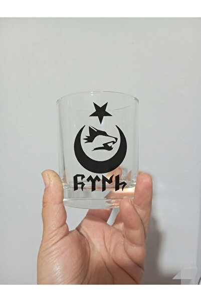 Arden Printed Whisky Glass Göktürkçe Türkeş 2 Pieces