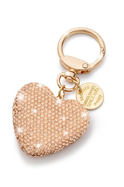 Choice5 champagne color A Fashionable High-end Heart-shaped Diamond Inlay Lea...