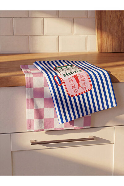 LC Waikiki Printed Tea Towel 2 Pack 40x50 cm