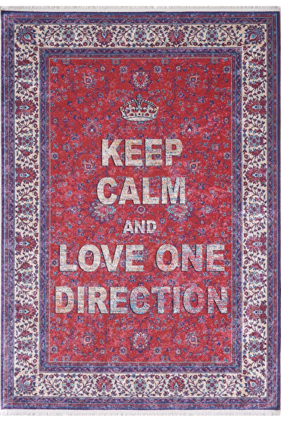halinet Halı.Net Red Vintage Antique Washable Non-Slip Living Room Carpet Hal...
