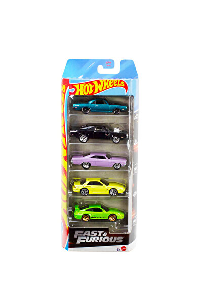HOT WHEELS Beşli Araba Seti Fast & Furious JBJ80