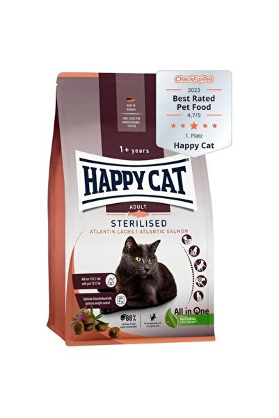 Happy Cat Sterilised Atlantic Somon Kısırlaştırılmış Kedi Maması 10 Kg