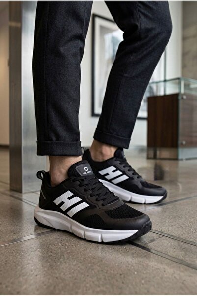 SOLAZER Men's Black and White Sneaker Casual Sneaker Sports Shoes 065