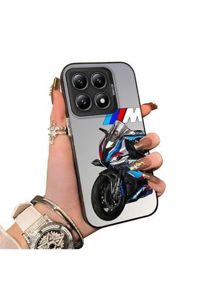 Hontinga Xiaomi 14t 5g Compatible Silicone Edge Hard Back Anti-Fall Phone Cas...