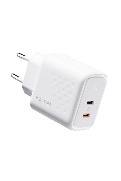 VOLTME Revo 45 Duo CC 45W EU (λευκό) - Φορτιστής USB-C GaN 3.0