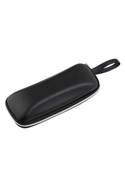 SHOPIENS Carcasă neagră rigidă dreptunghiulară cu curea pentru ochelari de soare