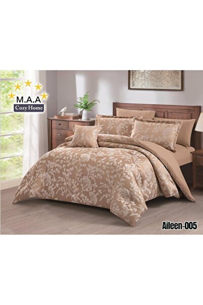 M.A.A Cozyhome Double Bedspread Jacquard Patterned Sakura 240*260 - 7 Piece S...