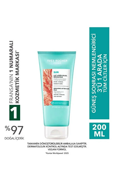 Yves Rocher Sun Double Defense Güneş Sonrası Vücut Losyonu 200 ml Nemlendiric...