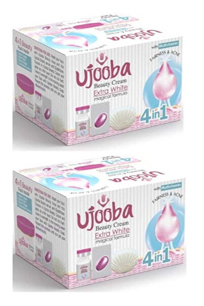 ujooba كريم تجميل إكسترا وايت 4 في 1 بتركيبة سحرية - 2 قطعة