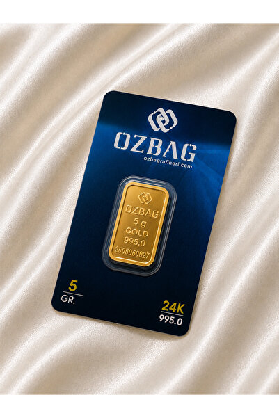 Özbağ 5 Gr Külçe Altın
