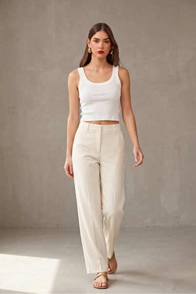 macharel jeans Women's Lycra Cotton Basic White Blouse