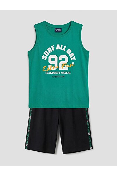 LC Waikiki Crew Neck Boys' Shorts Pajama Set (S6)