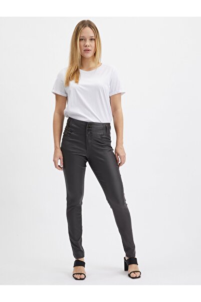 ORSAY Dark grey women's skinny fit trousers