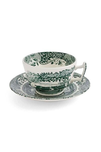 SPODE Green Italıan Çay Fincan+Tabağı