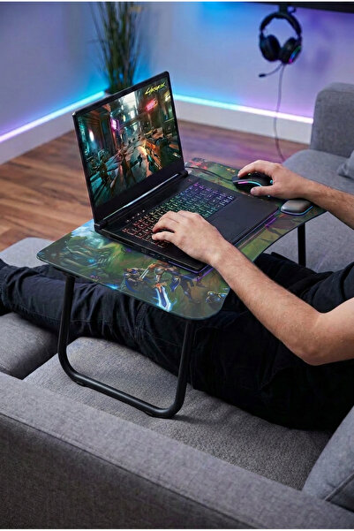 Zevahir Home Foldable Glass Laptop Stand - Moba Themed