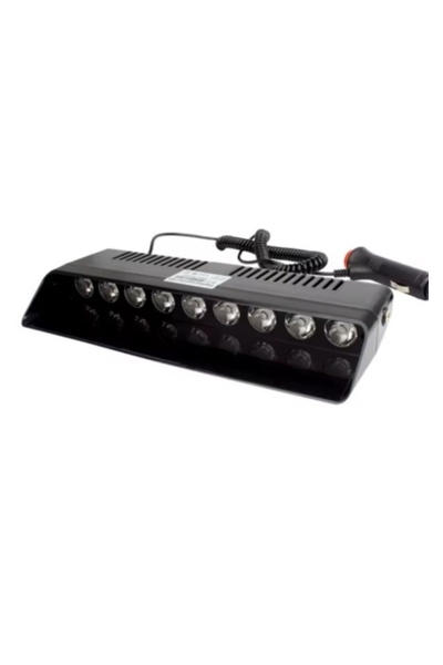 Led Light Alex Lumină stroboscopică profesională pentru parbriz, roșu/albastr...
