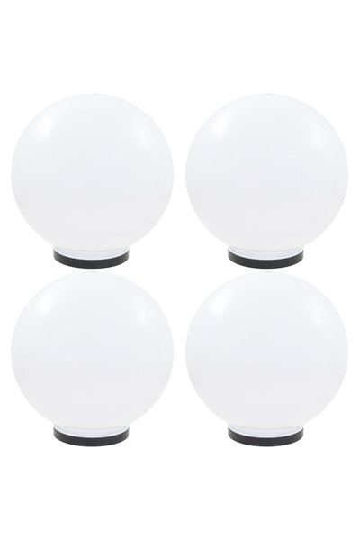 vidaxl Lampi glob cu LED, 4 buc., 40 cm, PMMA, sferic
