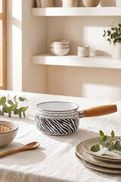 ACAR Zebraline Enamel Milk Jug/Sauce Bowl - 14 cm