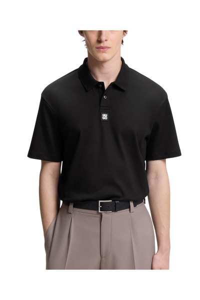 HUGO Ανδρικό Deabono Polo Μαύρο 50517638-002