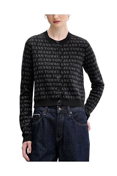 Tommy Hilfiger Γυναικεία Ζακέτα Μαύρη Tommy Jeans DW0DW22030-0GJ