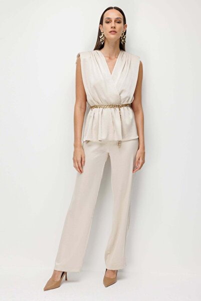 Ekol High Waist Straight Cut Pants