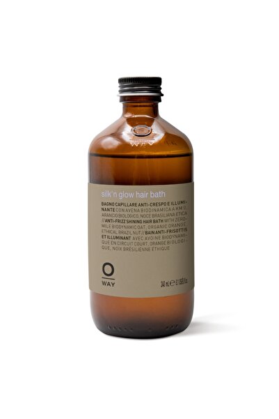 Oway Sampon pentru par, anti frizz, cu portocala, ovaz, nuca braziliana, stic...