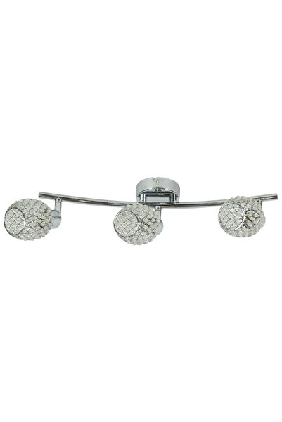 Candellux CLEAR 93-09913 Corp de iluminat de tavan cromat și cu cristale tran...