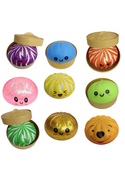 OEM Jucărie antistres squishy dumpling 8 cm, în cutie mica, surpriza modelul ...